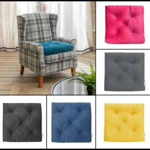 50cm Armchair Booster Cushion Velvet Seat Pad Riser Cushion For Elderly Adults