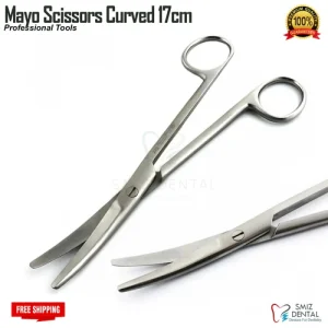 Mayo Scissors Straight Curved 17cm Utility Cutting Tool First Aid Dental UK